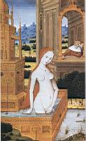 Bethsabee au bain, par Robert Boyvin, extrait d'un livre d'heures